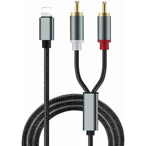 Apple vers 2rca Lotus câble câble Audio haut-parl amplificat Audio Iphone lien de téléphone portable câble Audio Better