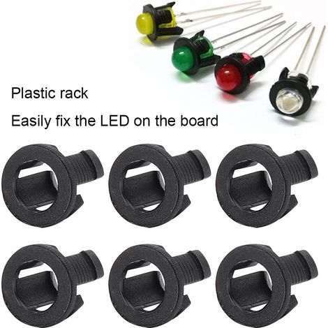 Couvercle de lampe LED en plastique à boucle longue et courte de 5 mm (1/5)