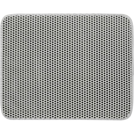 alfombrilla para arenero de gato, 60x40 cm, EVA impermeable, doble capa con estructura de panal, gris, bandeja de arena (1/5)