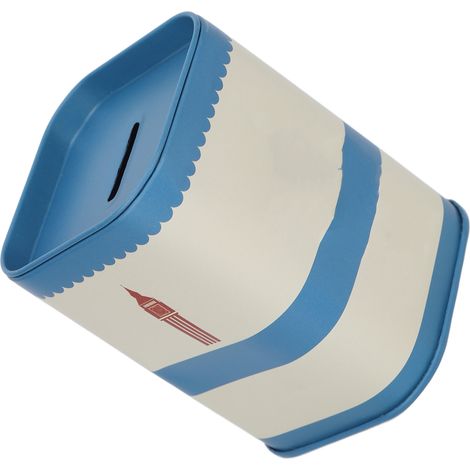 Boîte de rangement pour lames de rasoir, couvercle amovible, grande capacité, pour salon de coiffure, bleue. (1/5)