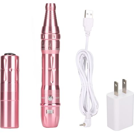 Machine de Tatouage Professionnelle Sans Fil, Réglage de Vitesse, Faible Bruit, 100‑240V, Prise US pour Maquillage Semi‑Permanent (1/5)