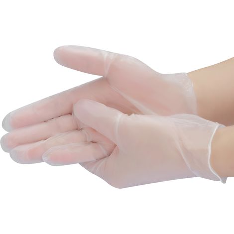 100 gants jetables en latex résistants aux coups, protection des mains (1/5)