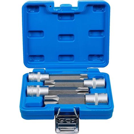 Jeu de Douilles et Embouts 12,5 mm (1/) Profil T Torx Percé - 4 pcs - Précision et Robustesse - D-Work (1/5)