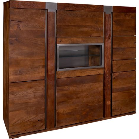 Credenza Mango marrone Laccato 160x45x142 cm (BxTxH) montato AMSTERDAM 07 (1/4)