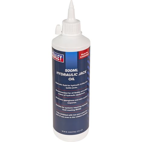 Sealey Hydraulic Jack Oil 500ml HJO500MLS