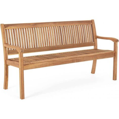 Panca 3 Posti 158x62x88 h cm in Legno Marrone (1/5)