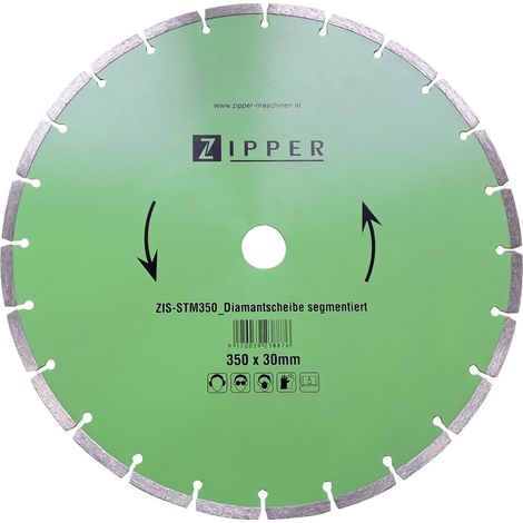 Diamanttrennscheibe segmentiert 350x30 ZIPPER stm350dss