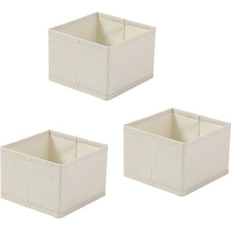 Stoff-Schubladenorganizer für den Kleiderschrank, 3-teilig, Größe XS (1/4)
