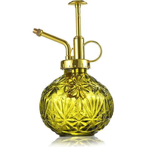 Pulvérisateur pour plantes 240 ml - Bouteille en verre rétro avec pompe - Pour fleurs d'intérieur et d'extérieur - Irrigation sous pression (1/5)