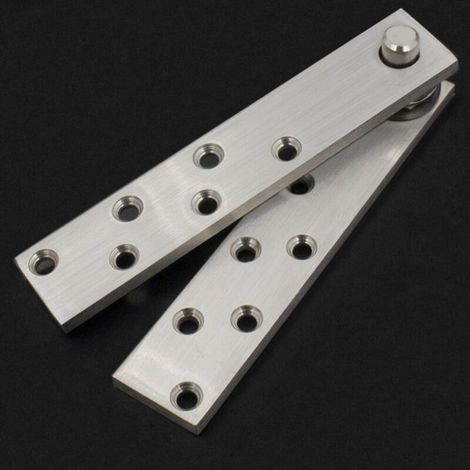 Charnière de porte en acier inoxydable – Charnière de pivot 360° – Antirouille et résistante aux rayures – Pour portes battantes et armoires