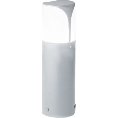 Lampioncino gea led stele ges720 e27 led ip44 h30 alluminio grigio lampada terra moderna segnapasso esterno