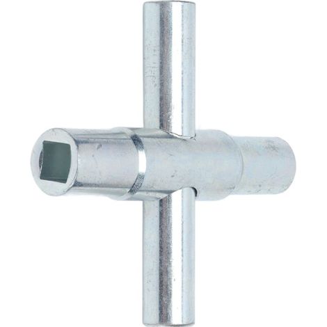 4-Way Sillcock Key 4in 1 Water Faucet Cross Wrench Manual Tool Bathroom Wrench Tool (1/4)