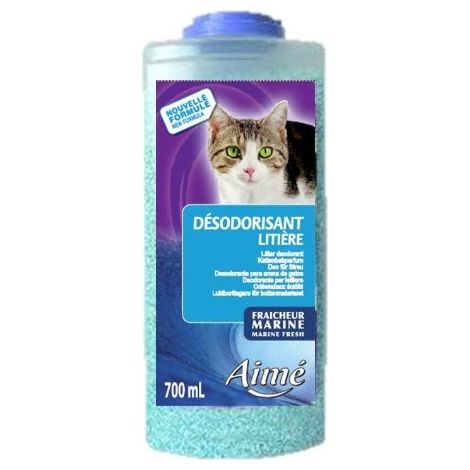 Higiene de gato - AIME - Desodorante para arena - Marino - 700 ml - 100 % Natural