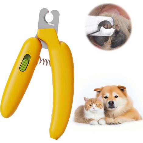 Coupe-ongles pour chat Coupe-ongles pour chien Coupe-ongles pour chien professionnel et sûr avec verrouillage de sécurité Protection de sécurité Convient aux chiens et chats de grande, moyenne et peti