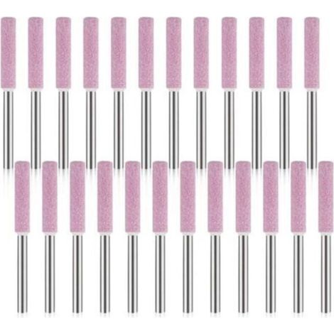 Paquet de 24 Pierres à Aiguiser pour AffûTeuse de TronçOnneuse, Outil de Meulage de Polissage pour AffûTeuse de TronçOnneu (1/4)