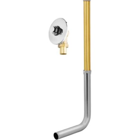 Sanela - Válvula de descarga del inodoro de cierre automático debajo del yeso, cromo SLT 161W (1/2)