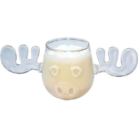 Doppelwandiger Becher aus Wellglas, Design „Der Weihnachtsbaum hat Kugeln“, einzeln verpackter Kaffeebecher, Design „Weihnachtswanderung“. (1/5)