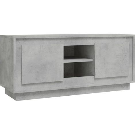 Maison Exclusive - TV-Schrank Betongrau 102x35x45 cm Holzwerkstof