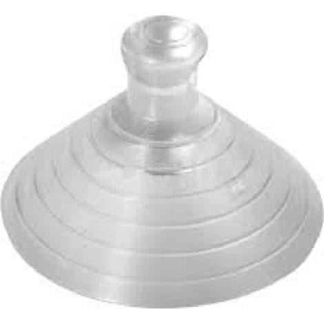 Ventosa in plastica trasparente per cristalli in blister -mm 25 - pz. 6