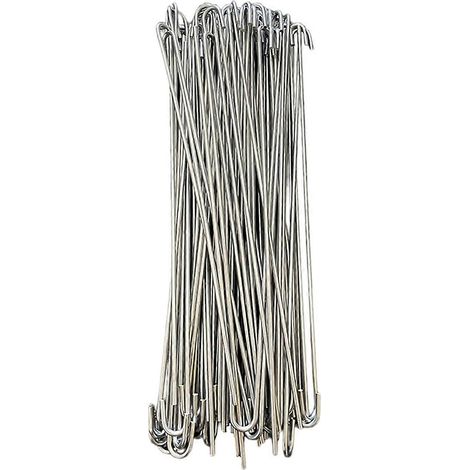 Filiyano-Bandes de clôture en acier inoxydable – Inox et réglables – pour clôtures en grillage – 100 pièces 6,5/8/10,5 pouces (1/5)