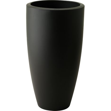 Vaso rotondo alto D 39 x H 70 cm nero ELHO