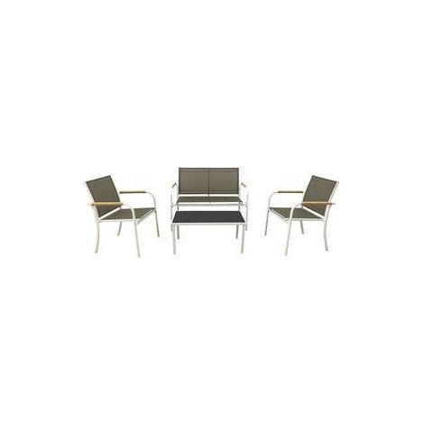 C SET 4 PZ SALOTTO MENTON BIANCO/BEIGE
