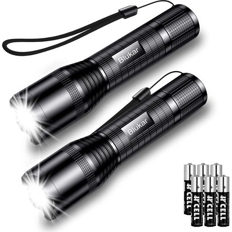 Torcia LED super potente, torcia tattica in alluminio impermeabile IPX6