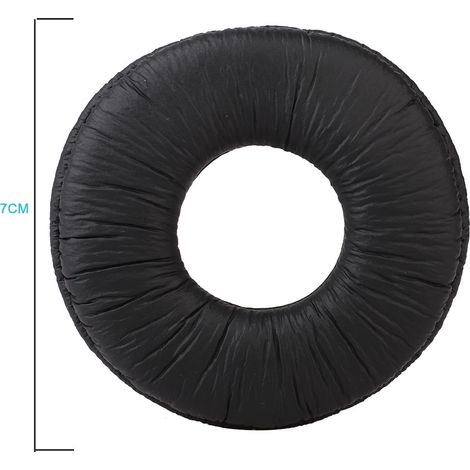 Coussinets d'oreille noirs de 70 mm, haute élasticité, durables, doux et confortables pour casque MDR ZX100 ZX300 (1/4)