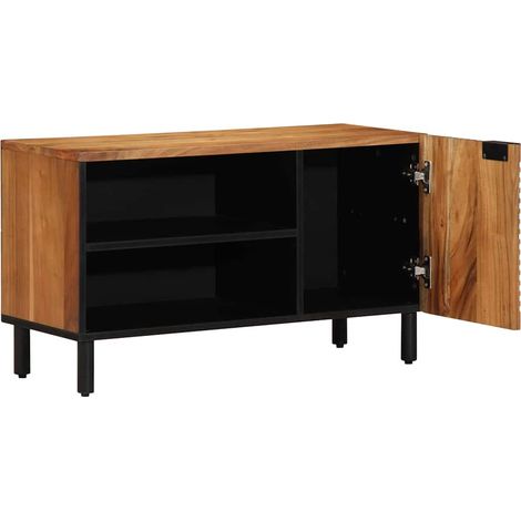Mueble de TV Marrón 80 x 33 x 46 cm Madera de mango maciza