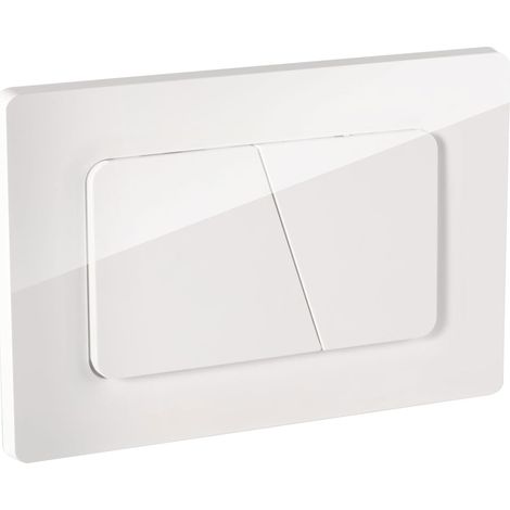 Plaque de Commande WC, Compatible avec Geberit Sigma, UP300 et UP320,115770115 double chasse(Blanc glacier) (1/5)