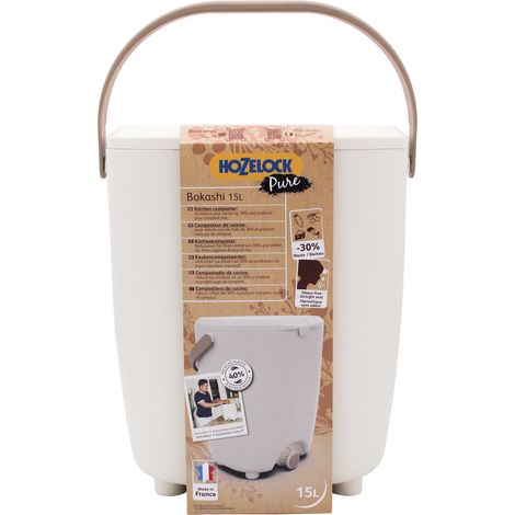 Composteur Bokashi Pure 15L - HOZELOCK - Garantie 3 ans (1/6)