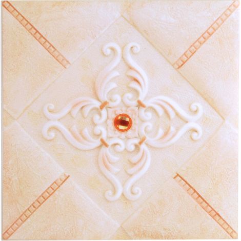 Autocollants muraux auto-adhésifs en PVC pour carrelage, 10 pièces, décalcomanies 3D, décoration de maison, 12CM x 12CM 2