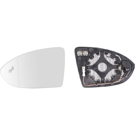 Verre de rétroviseur gauche asphérique chauffant side Volkswagen Touran 3 depuis 2015