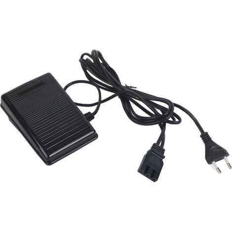 Fußpedal für Haushaltsnähmaschine mit Netzkabel (EU-Stecker 220 V) (1/5)