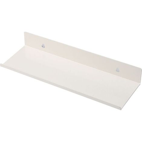2 Pièces étagère Murale Blanche, Étagères Murales Flottantes Tablettes pour Chambre, Salle de Bains, Cuisine, Salon, Bureau (30CM,Blanc) (1/4)
