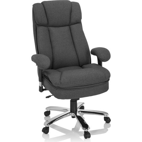 Schwerlaststuhl / Bürostuhl BUILDER XXL I Stoff dunkelgrau hjh OFFICE (1/5)