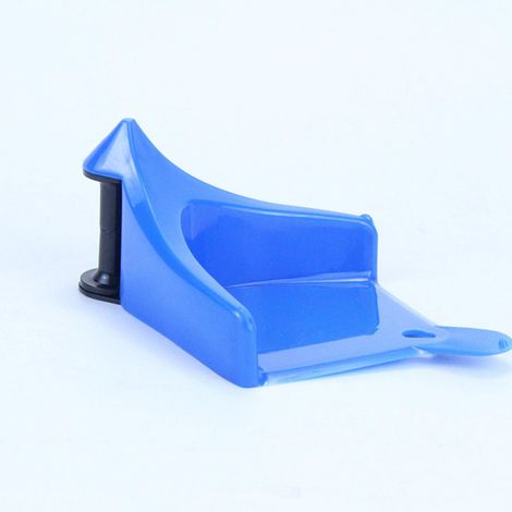 Butoir anti-enroulement tuyau lavage auto moto lot 4 bleu plastique avec rouleau hauteur 48 mm dimension 85 mm (1/5)