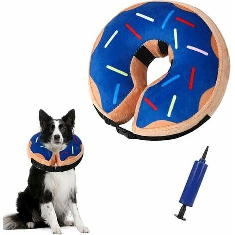Inflatable Dog Collar Dog Collar Cat Cone Soft Dog Collar for Recovery Protective Dog Collar Post Surgery Prevent Dogs Biting and Licking Wounds (1/5)