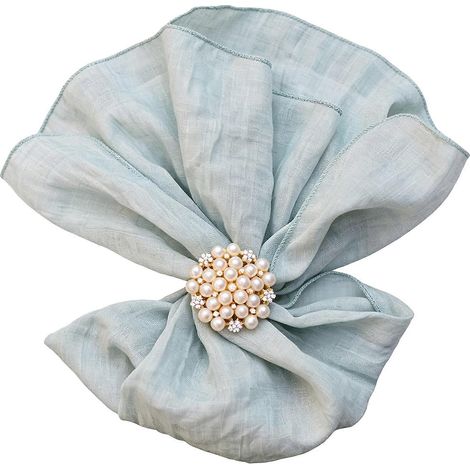 Serviettes de table en lin gris pour la cuisine, protégeant la table (1/5)