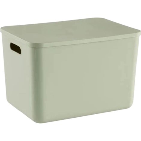 Panier De Rangement - 26x18cm - Avec Couvercle Amovible - Pour Equipement Et Accessoires - Vert - Unité (1/5)