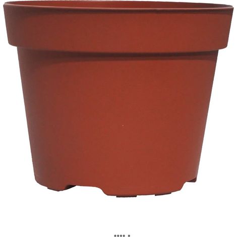 Pot conteneur Plastique Godet de plantation 12 cm Marron - dimlon: 13 cm - couleur: Marron (1/3)