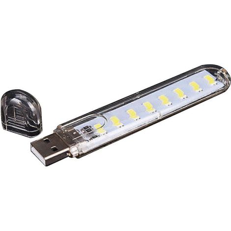 Lampe de nuit portable USB à 8 LED, économe en énergie, compatible avec les ordinateurs portables et de bureau (2026). (1/5)