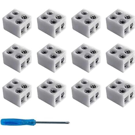 Lot de 12 connecteurs pour ruban LED monochrome 5-24 V, sans soudure, 2 broches, 8 mm (1/5)
