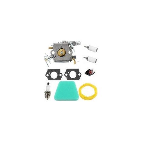 Carburateur pour Partner 350 351 352 370 371 390 391 401 420 20X McCulloch Mac Cat 335 435 436 440 441 PN Walbro 33-29 WT-625 WT-391 Tronçonneuse Zama C1Q-W9 - Crezuo (1/4)
