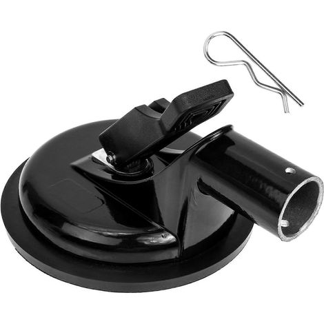 Support de drapeau à ventouse pour voiture, base de drapeau pour voiture, support universel pour mât de drapeau.-16.5x12cm-Black (1/3)