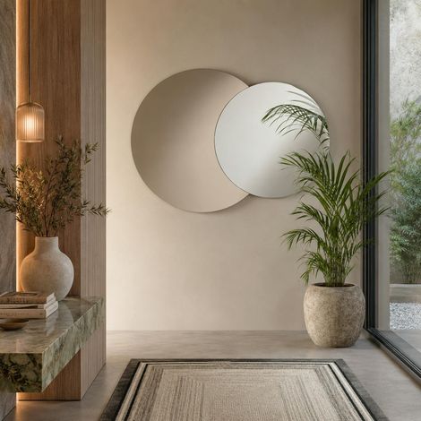 Miroir double rond 140 cm MILANO (1/5)