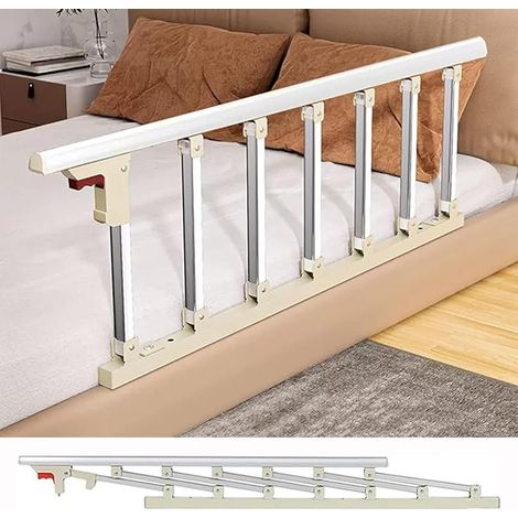 Barrière de Lit Pliable avec Coussinet Mousse, 7 Verticales (1/5)