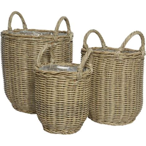Cesta Con Manici 34X46 H Cm Colori Naturali - Grande (1/2)