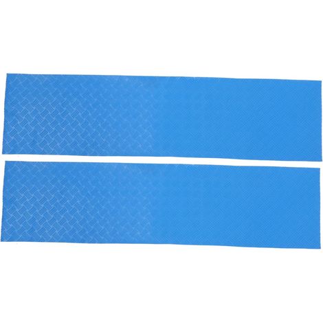 Lot de 2 Tapis Antidérapants en PVC pour Échelle de Piscine Hors Sol Bleu, Protection Sécurisée et Stable pour Escaliers de Piscine Extérieur (1/5)