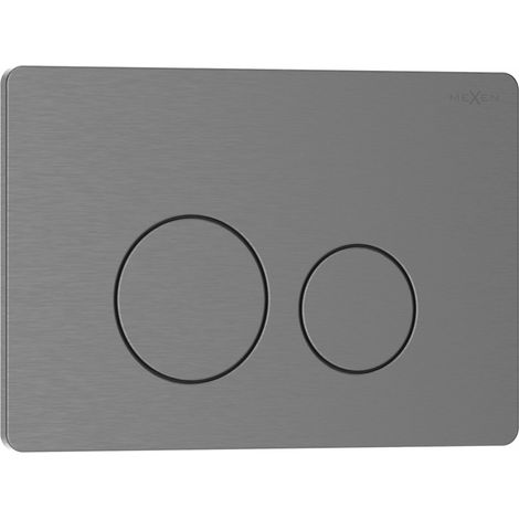 Mexen Tex 06 Spültaster Edelstahl, Gebürstetes Gun Gray - 6106-12